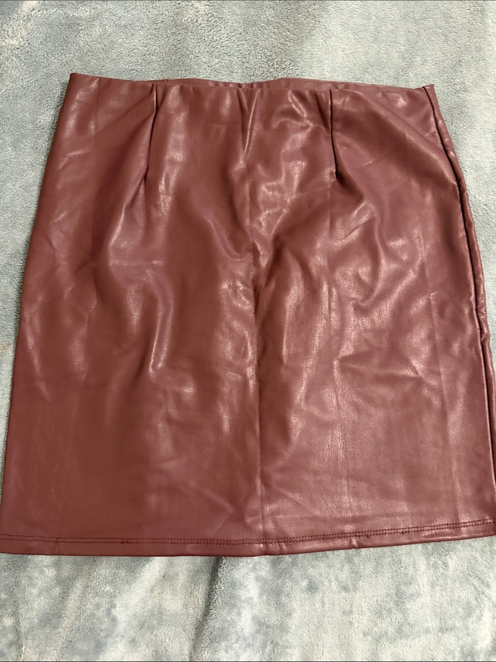 Banana Republic Faux Leather Pencil Skirt - Wine